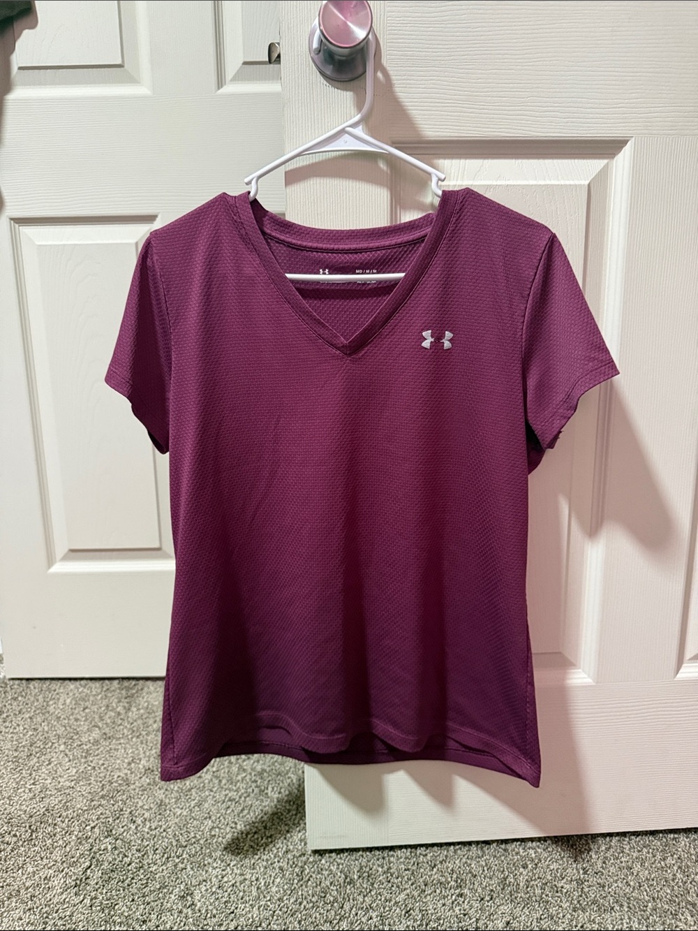 Under Armour Women’s Short-Sleeve V-Neck Tee - Plum